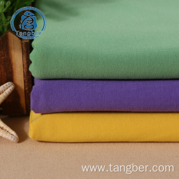 100% combed cotton yarn jersey knit fabric